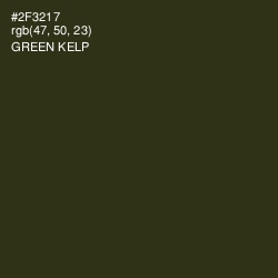 #2F3217 - Green Kelp Color Image
